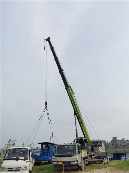 山阴县桥梁建设吊装案例